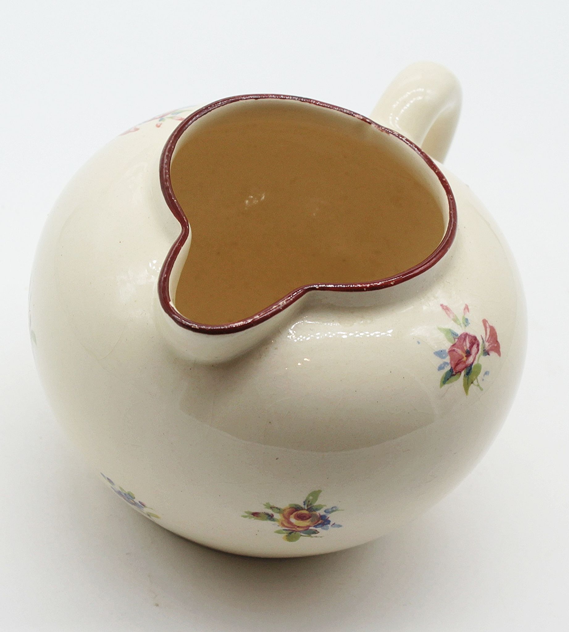 Pot au lait fleurs vintage