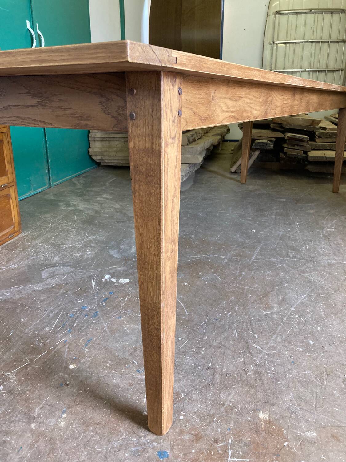 XXL farm table in solid oak