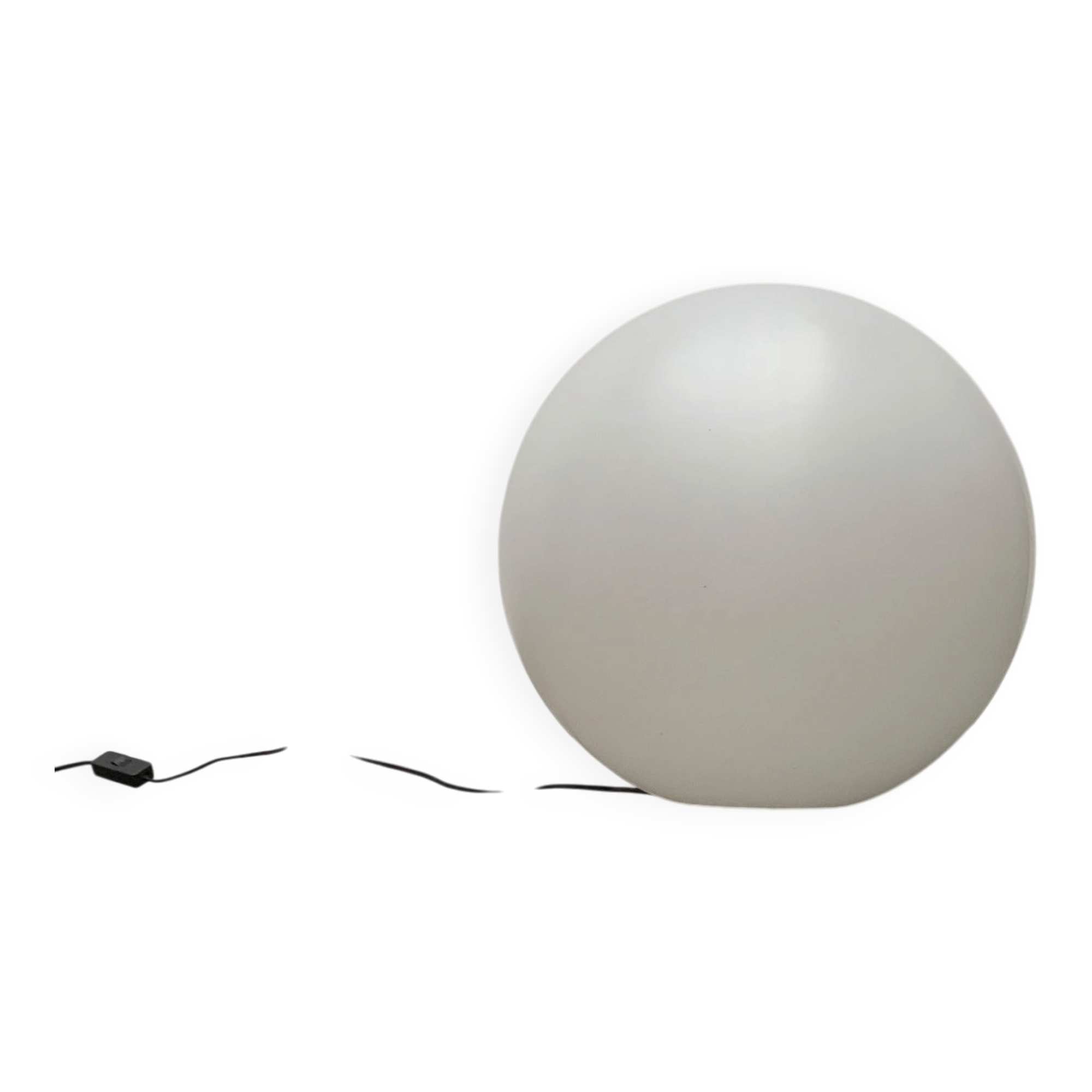 Vintage floor lamp in the shape of a globe from the French space age by SCE, France.