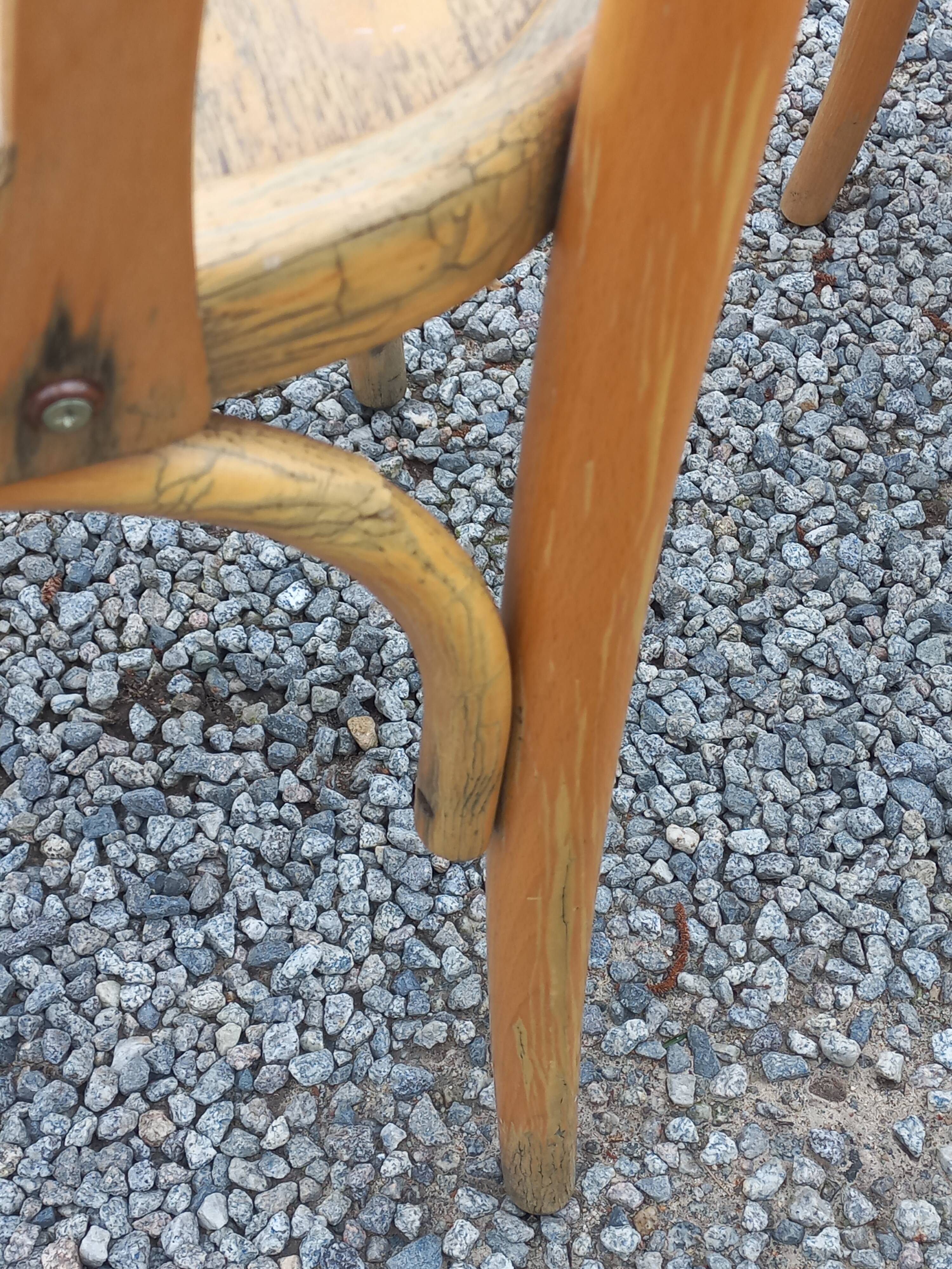 Set of 8 bistro chairs from the 50s/60