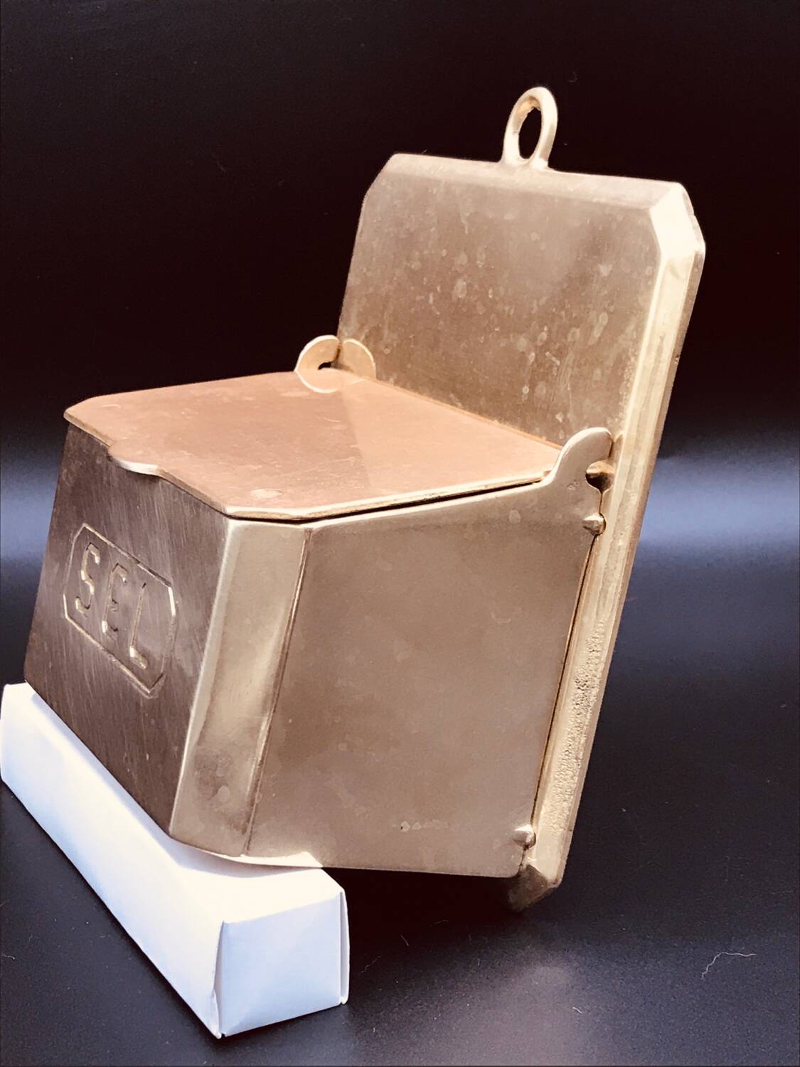 Brass salt box