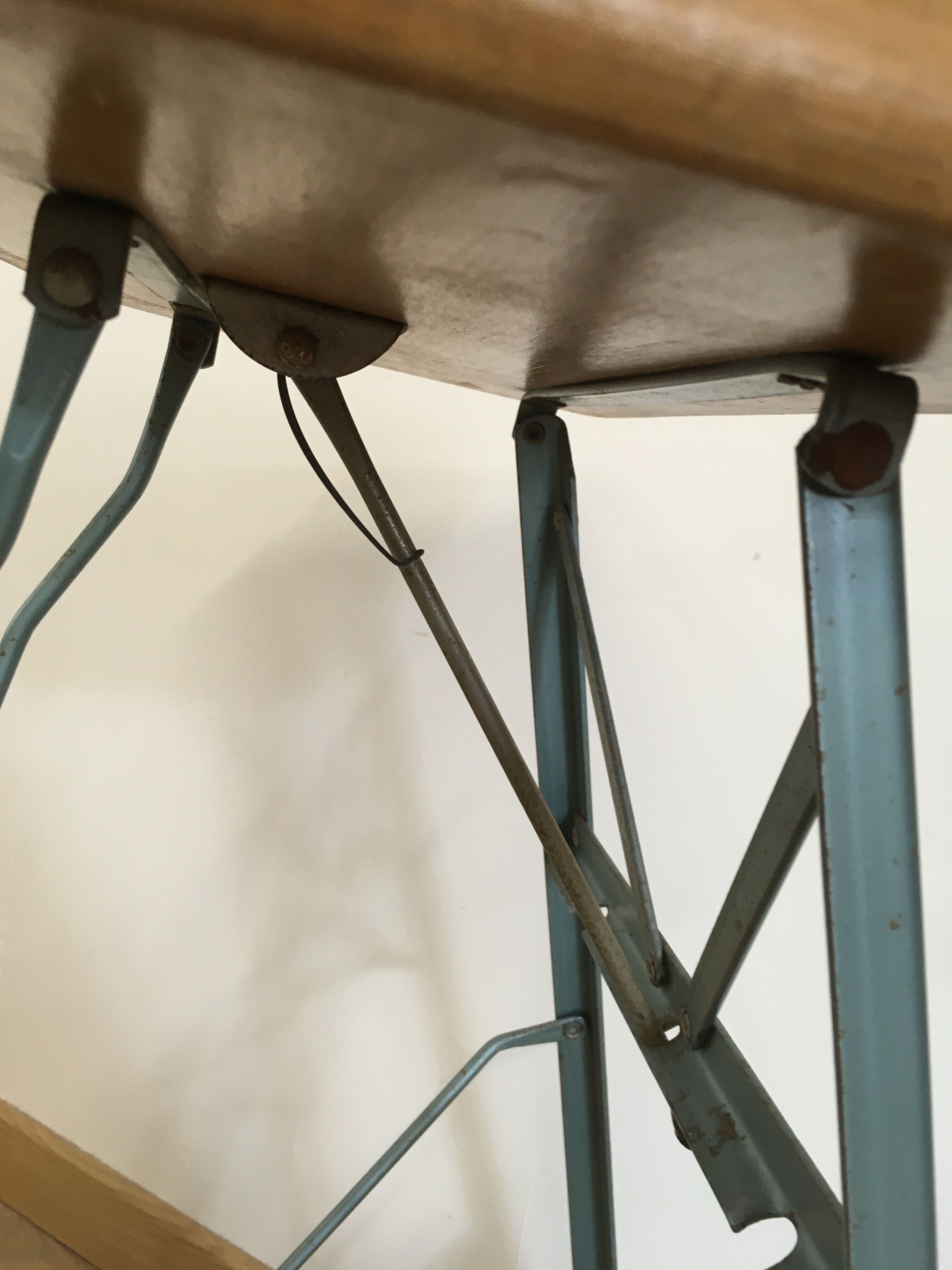 Wooden dragonfly stool