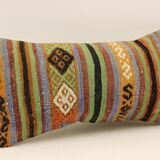 Housse coussin vintage 20x40 cm kilim