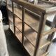 Vitrine comptoir bois exotique