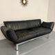 De Sede DS 140 midnight blue 3-seater vintage leather sofa 1980s design