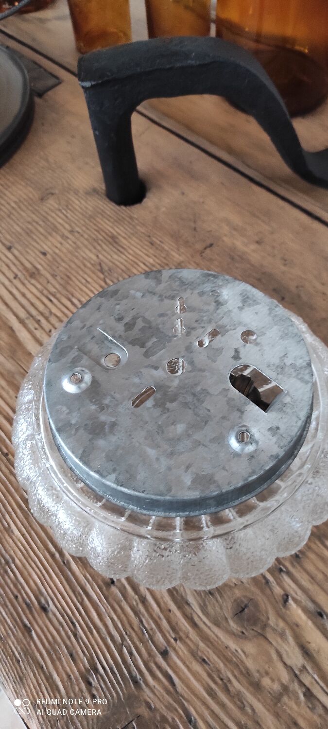 Vintage glass ceiling light