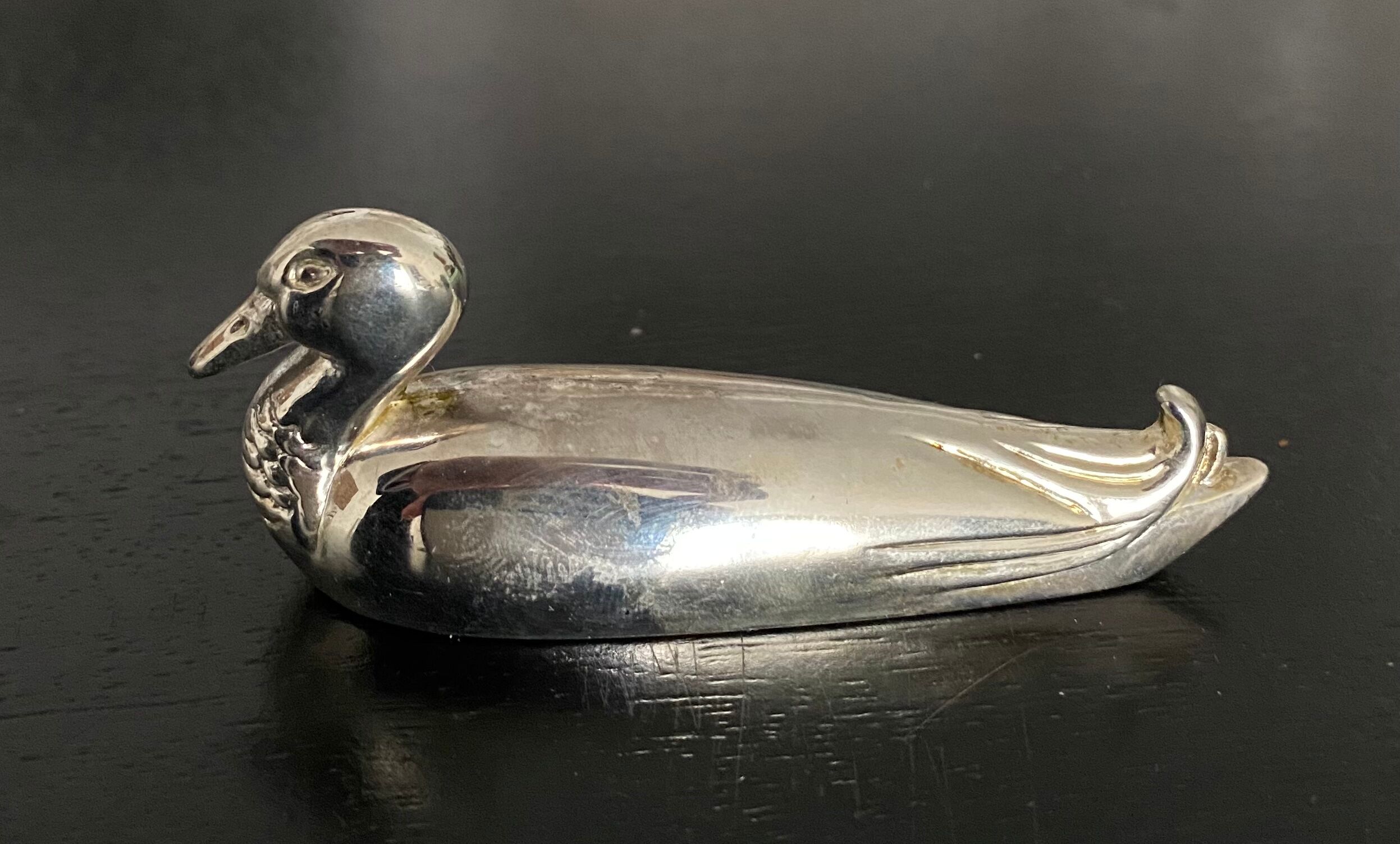 12 porte-couteaux forme canards et oies en metal