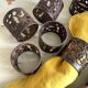 Lot de 8 ronds de serviette