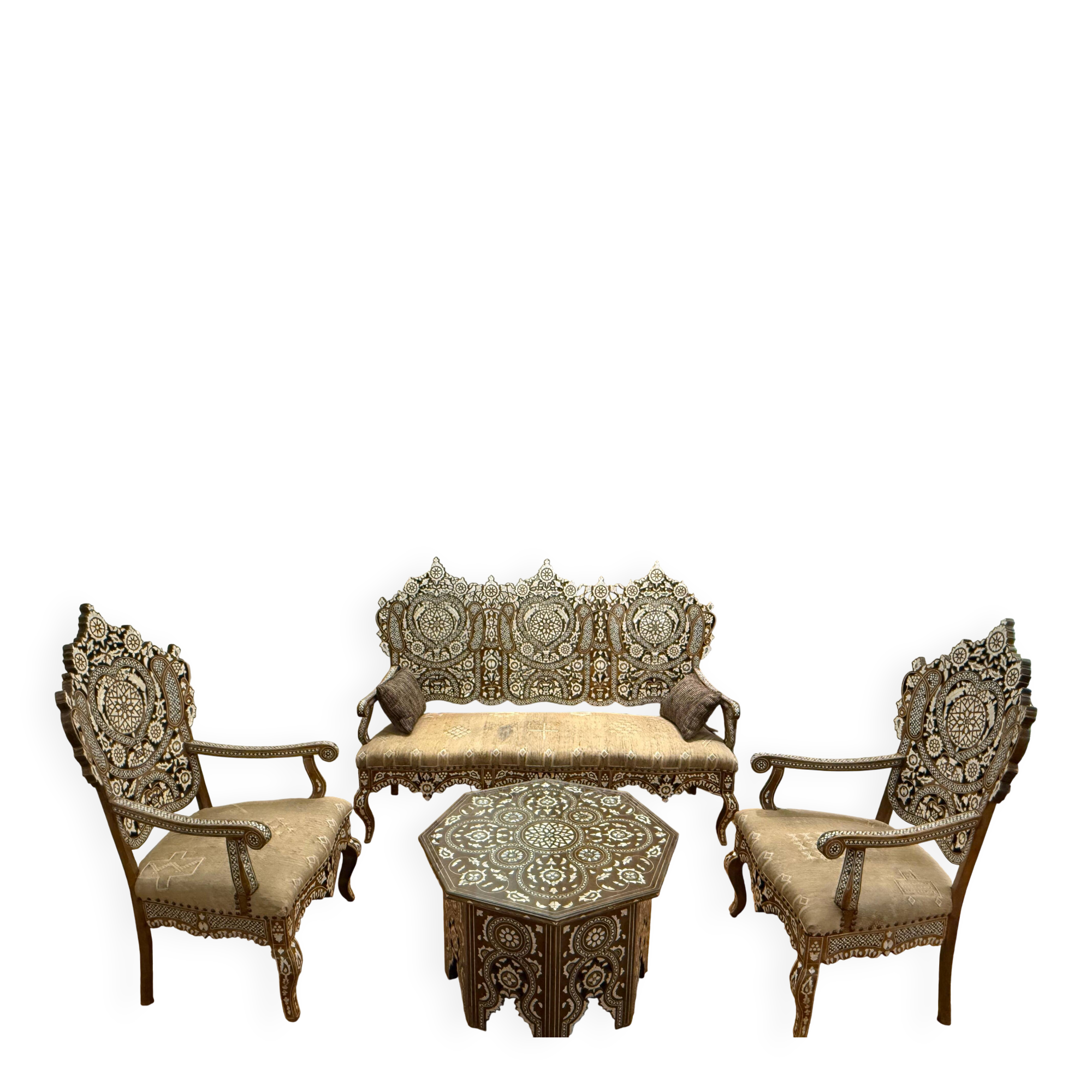 Oriental salon in marquetry