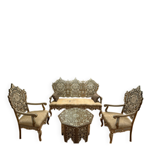 salon oriental en marqueterie