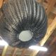 Lustre design cotte de maille 8 lampes