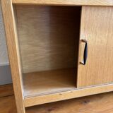 Vintage wooden bookcase from the 1960s