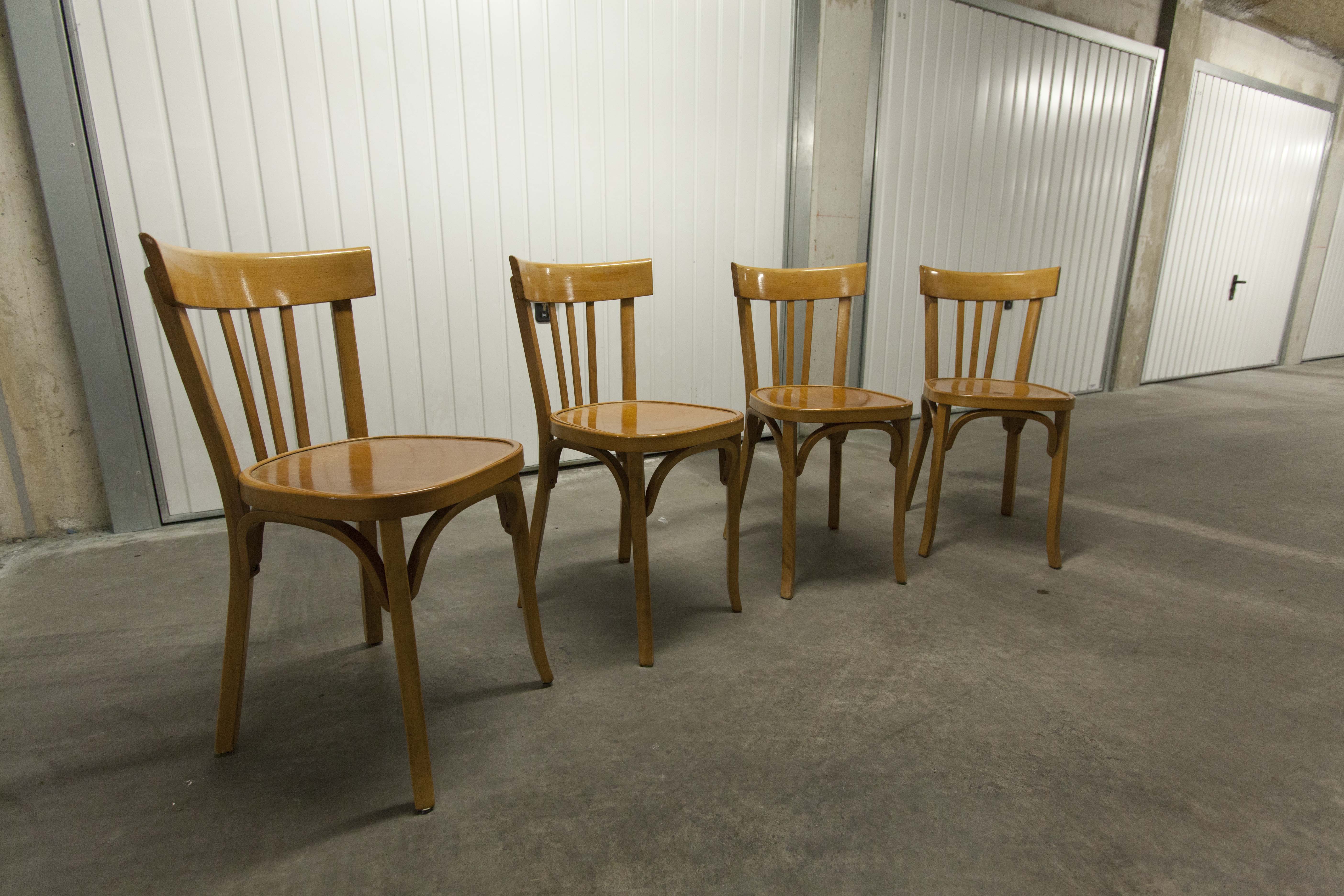 Set of 4 chairs baumann 1981