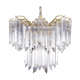 Mid century italian modern triedri murano glass venini chandelier