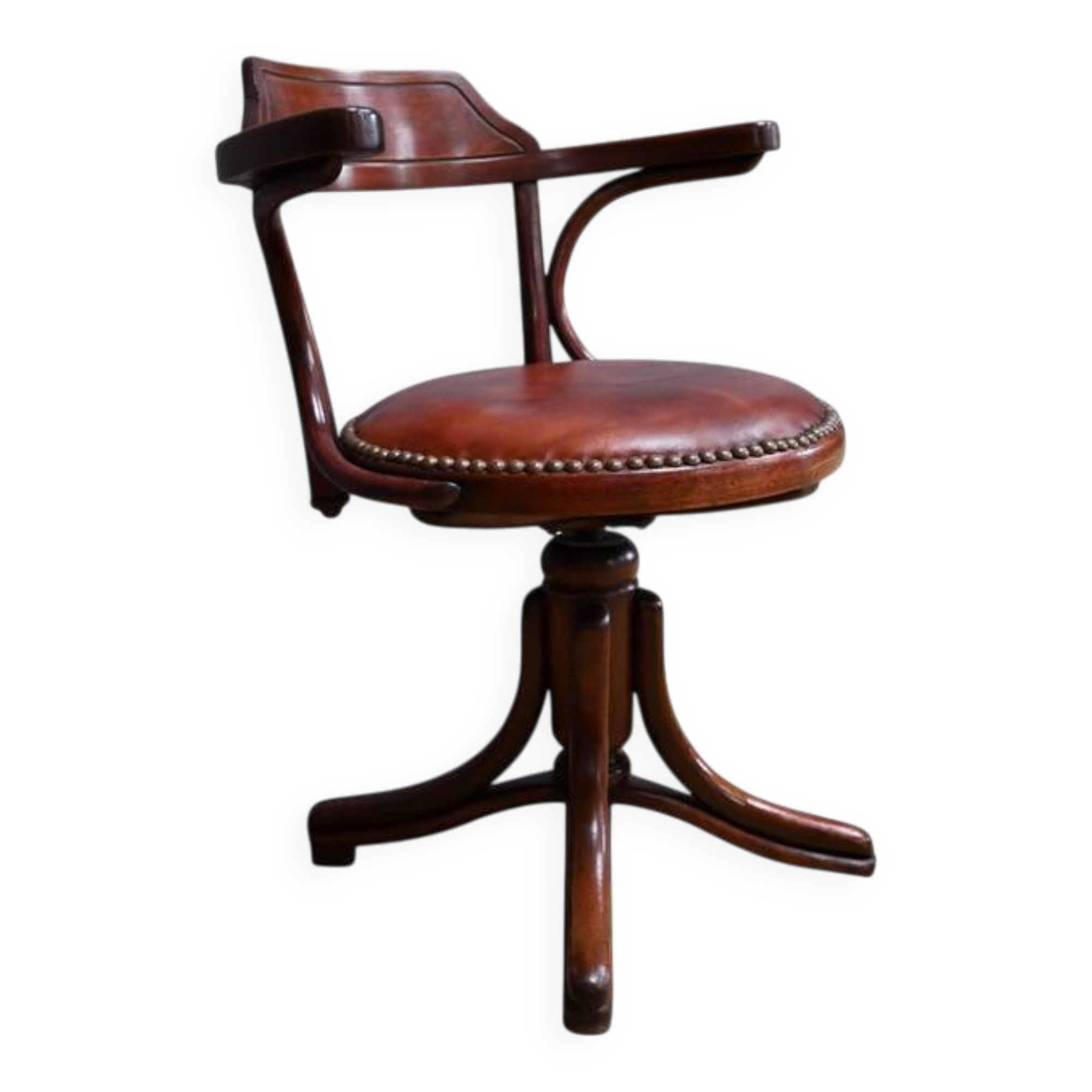 Stained Beech Office Chair  – 1930