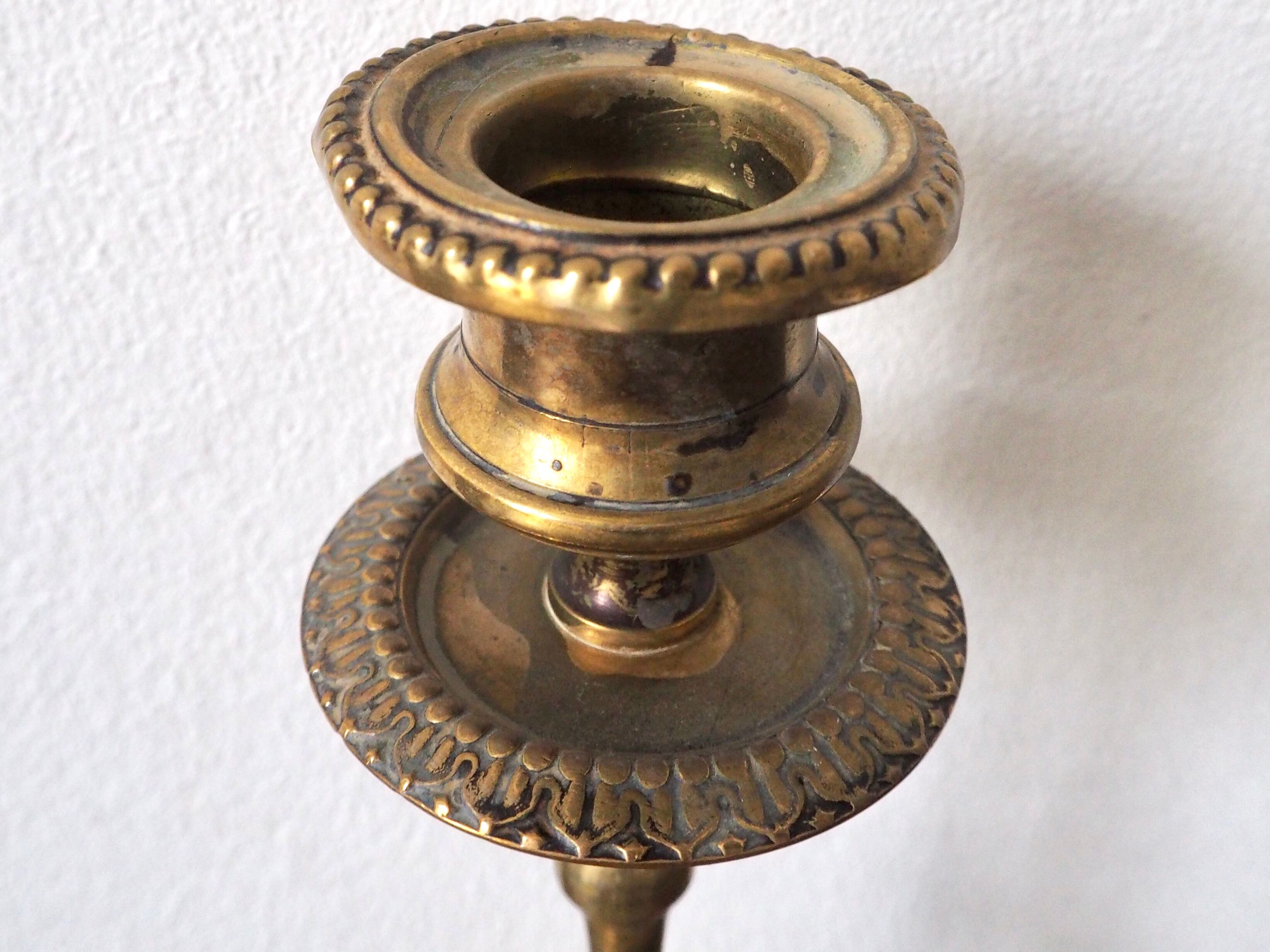 Brass candle holder