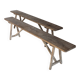 Pair of antique oak benches