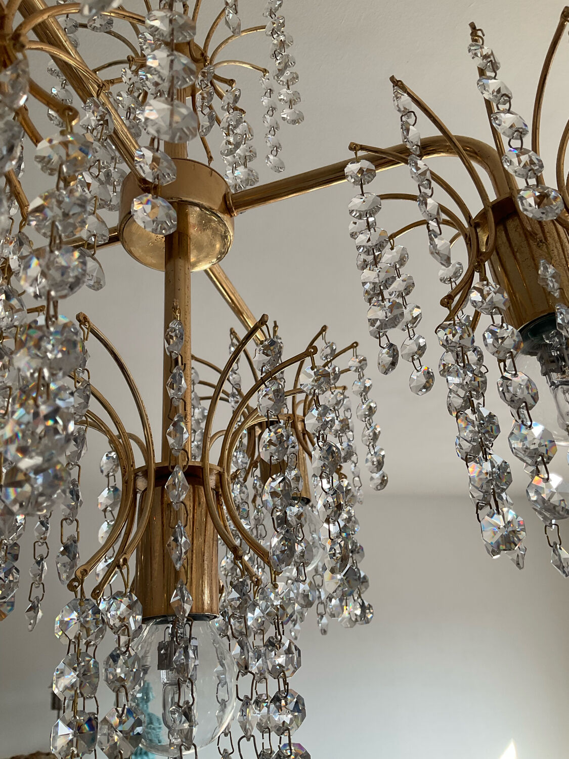 Crystal tassel chandelier from the 60s and 70s