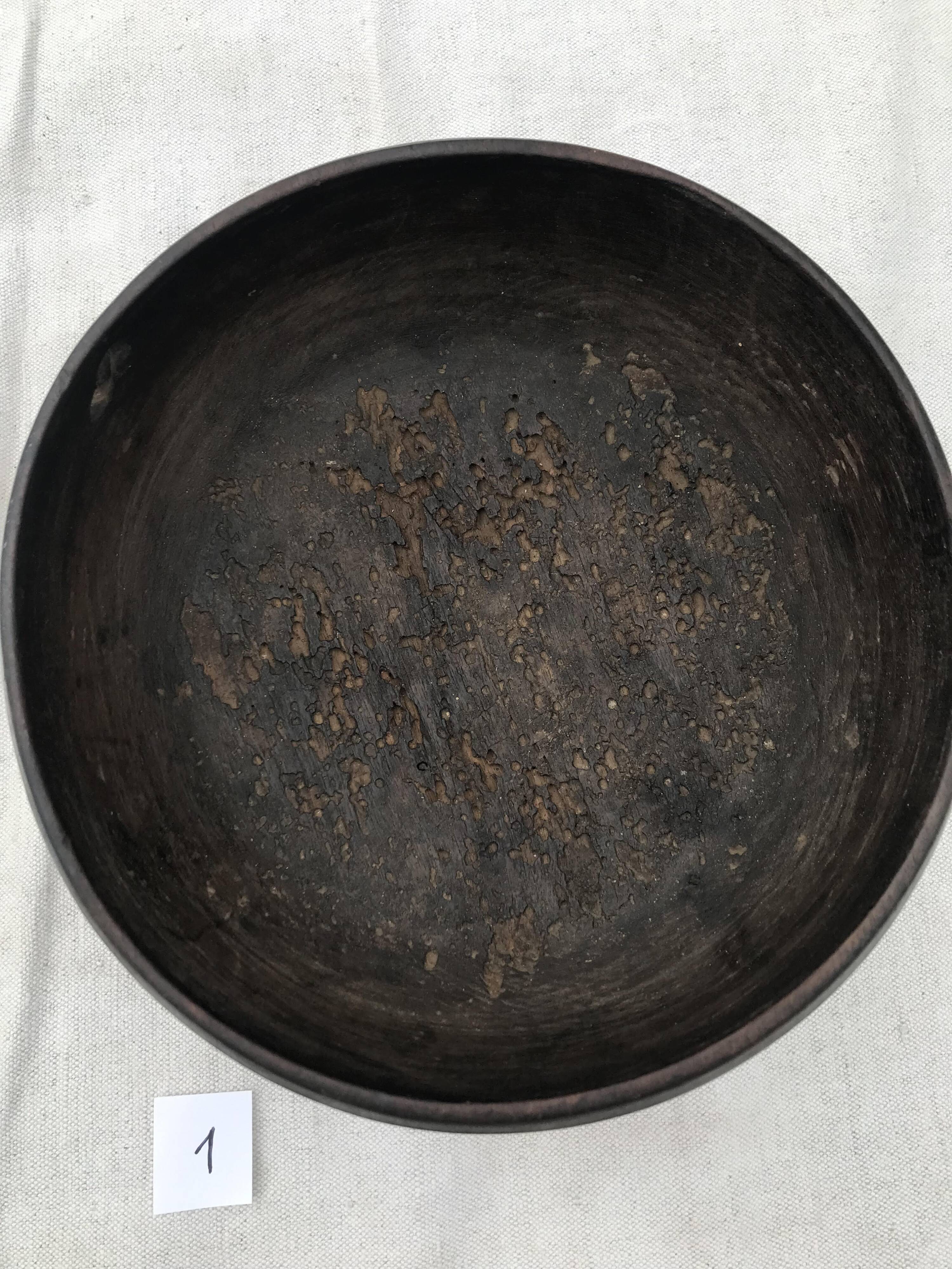 Antique wooden bowl from nuristan