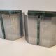 Pair of spectral vintage 1980 wall lamps