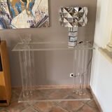 Console Cinétique Marais International. 1980. Plexiglas.