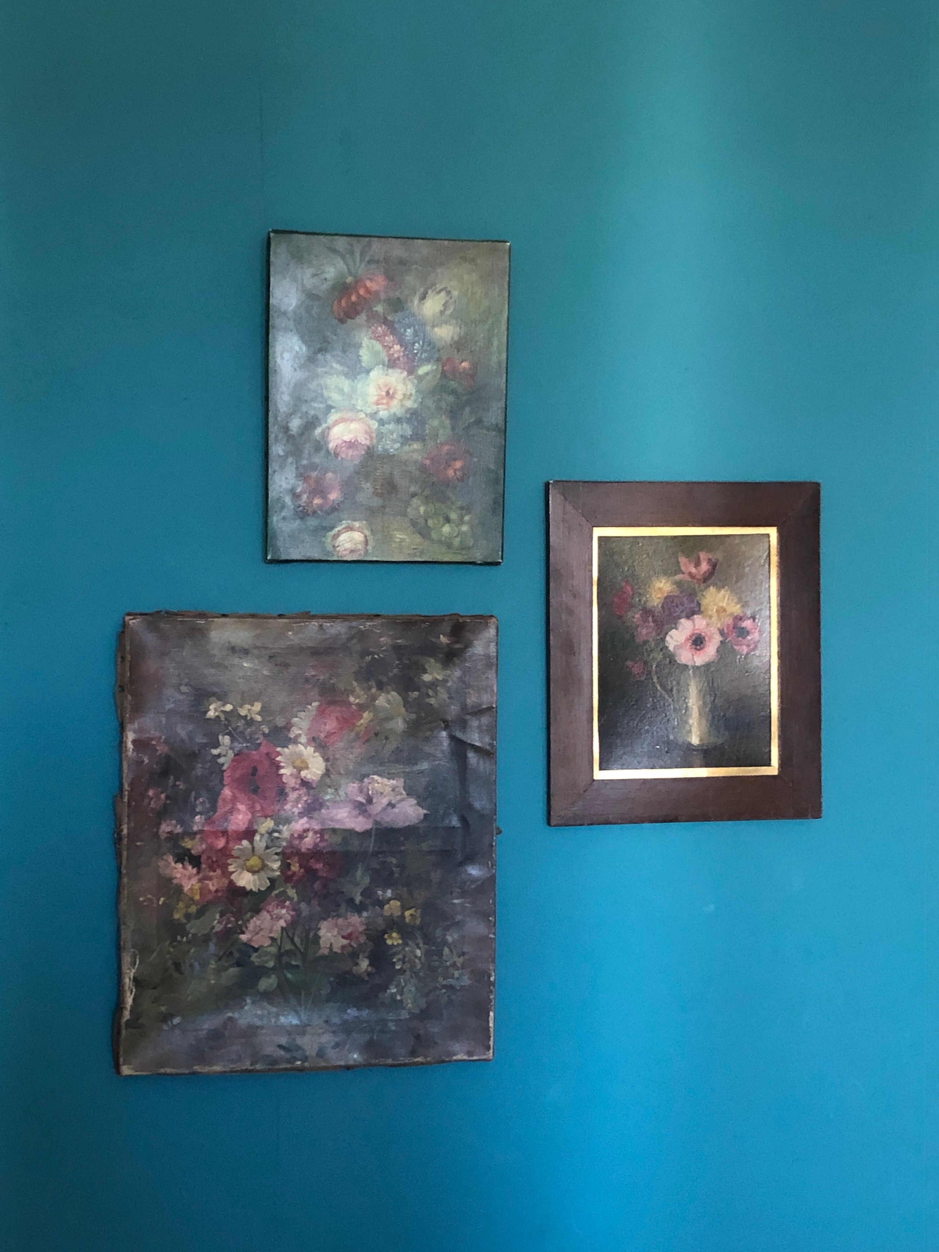 Painting still life flowers