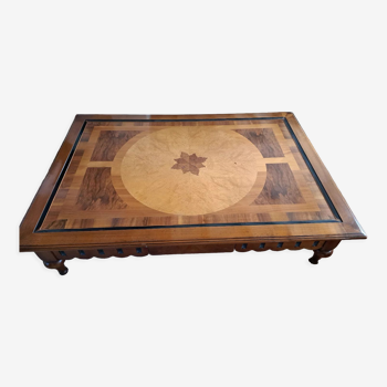 Table de salon marqueterie