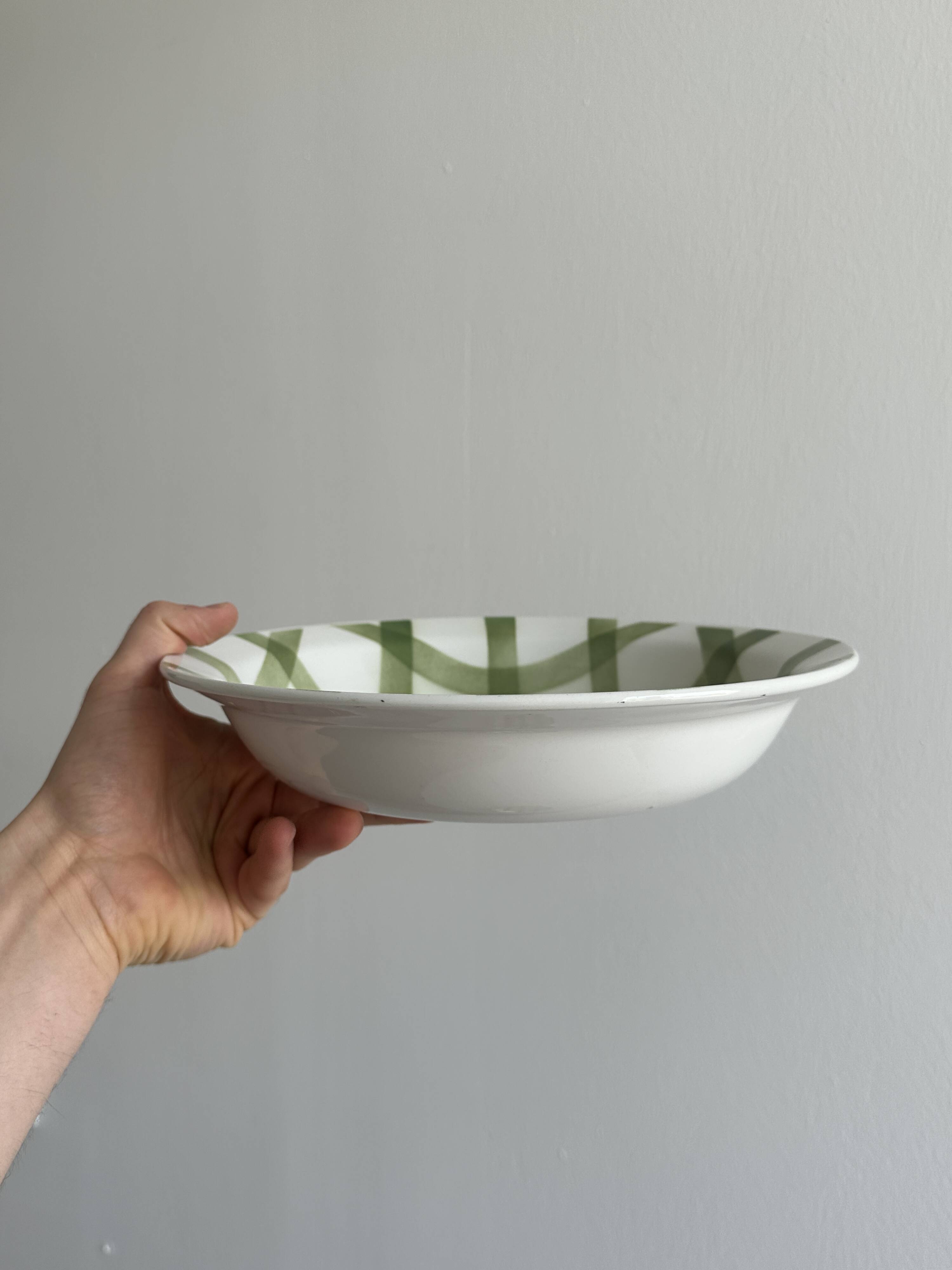 Two flat salad bowls from Moulin des Loups