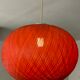 Vintage pendant lamp nylon thread ball 60s-70s