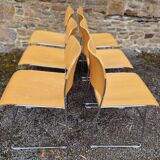 Set of 6 40/4 Home stacking chairs by David Rowland
