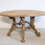 Coffee or extra table in raw wood