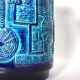 Vase in blue ceramics, 1970-1980