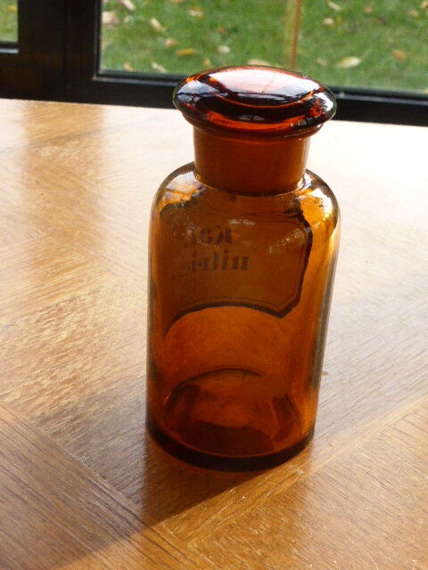 Lot of 3 apothecary bottles