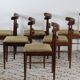 Ensemble de 6 chaises scandinaves vintage