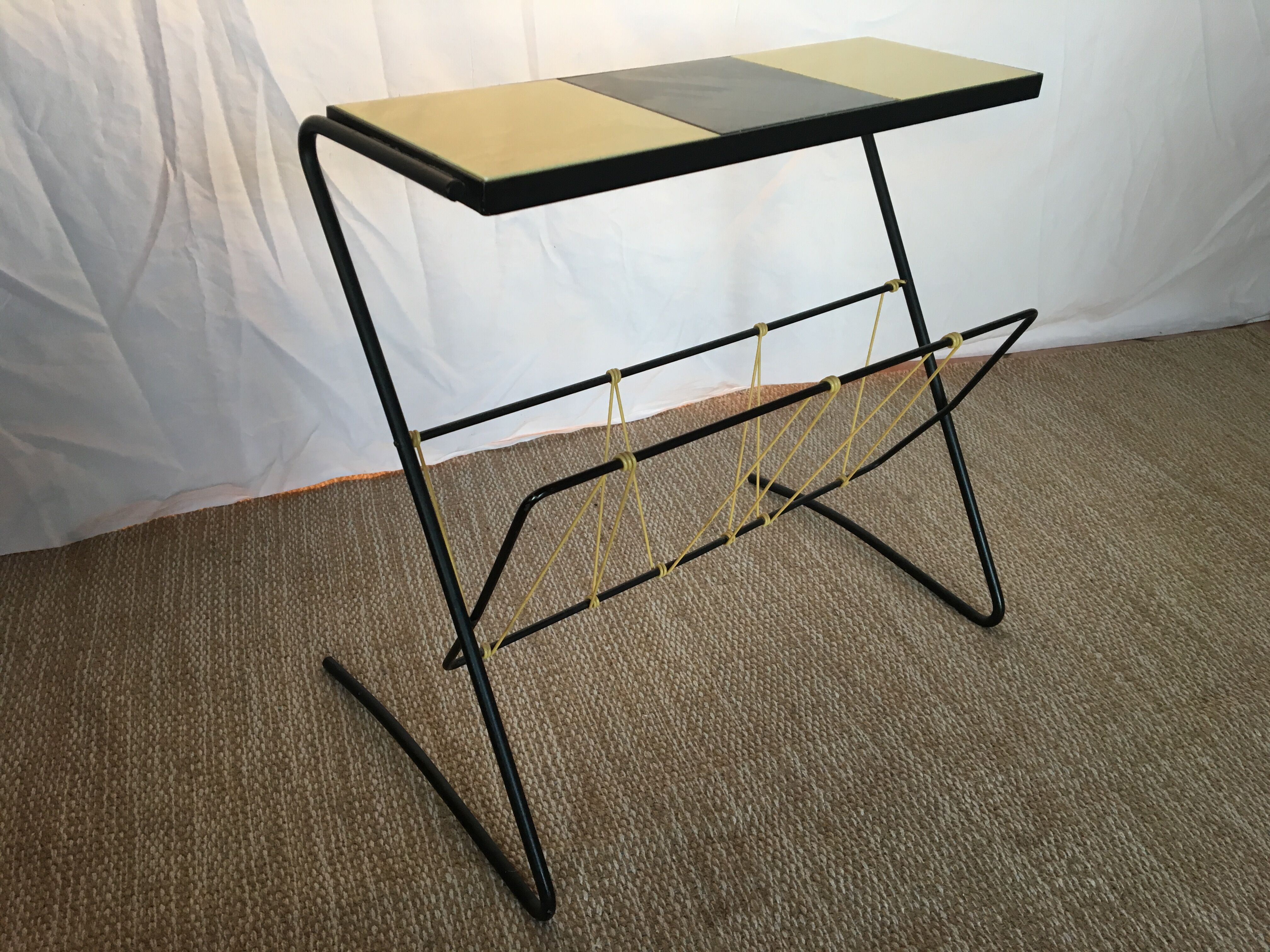 Occasional vintage magazine rack/table