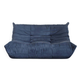 Ligne Roset Canapé deux places bleu Togo par Michel Ducaroy
