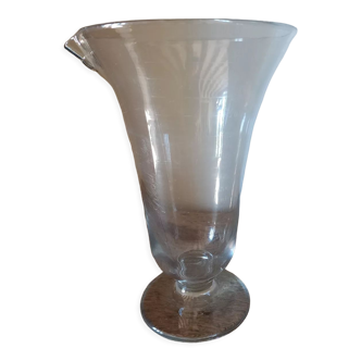 Vase en verre gradué 1930