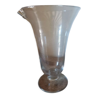 Graduated glass vase 1930