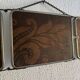 Miroir vintage 1900 triptyque barbier Art Nouveau - 19 x 78  cm