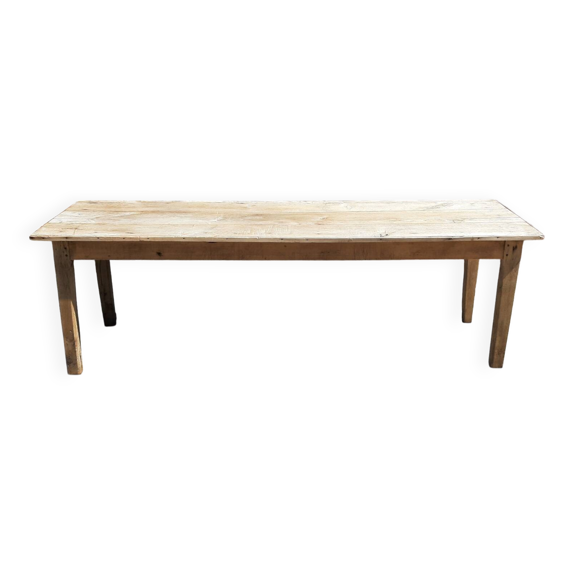 Large farmhouse table. (238 x 77cm.)