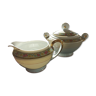 Pot à lait et Sucrier par Giraud et Fils en porcelaine