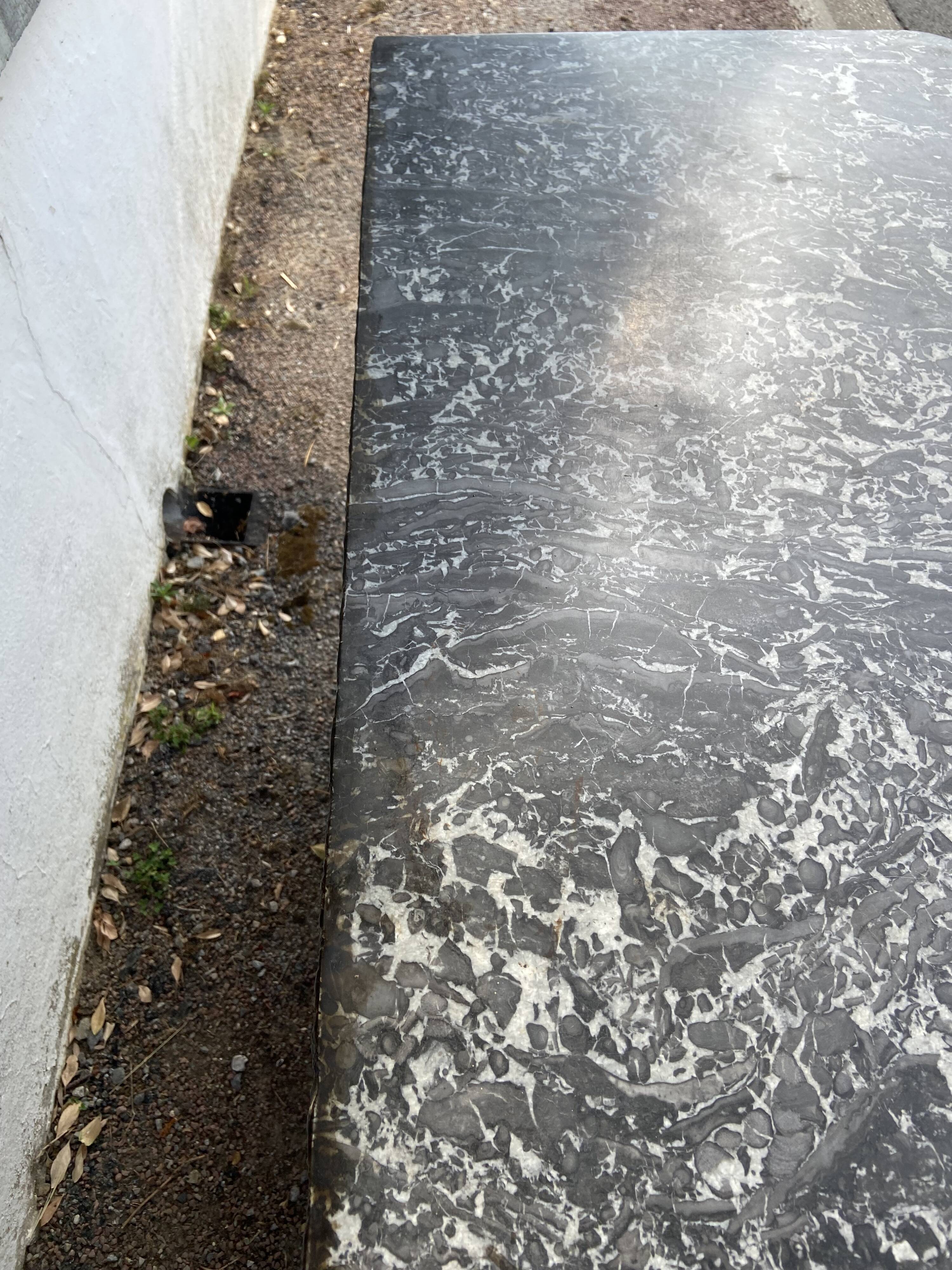 Old period chest of drawers black patinated