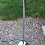 Chrome floor lamp of the year 70 Delmas original lampshade