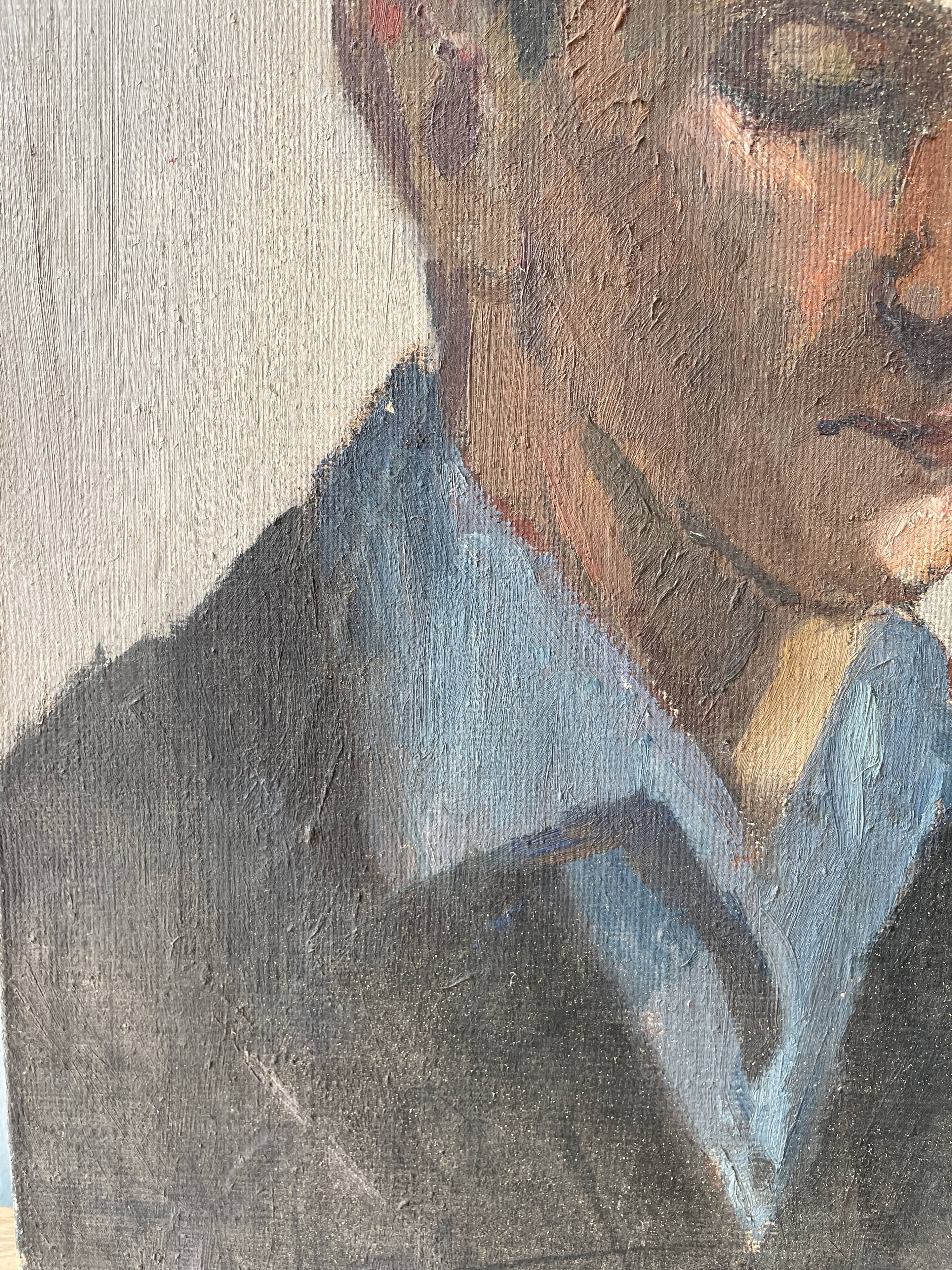 Old portrait painting