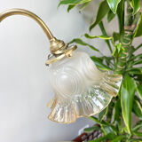 Pair of art deco style "up and down" swan neck desk lamps