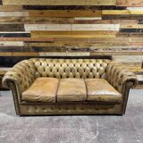 Leather Chesterfield sofa