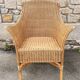 Wicker and rattan armchair – the splendour of vintage, 60s - 80s