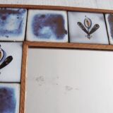 Ceramic mirror 70s - 26x26cm