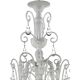 Handcrafted Modern White Ca’ Rezzonico Chandelier With Curled Murano Glass