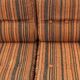 Vintage Scandinavian living room from the 1970s in teak and fabric.